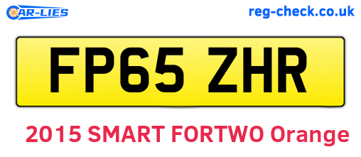 FP65ZHR are the vehicle registration plates.