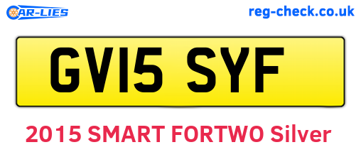 GV15SYF are the vehicle registration plates.