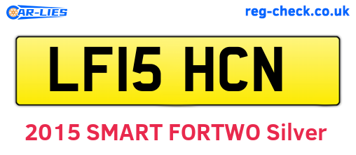 LF15HCN are the vehicle registration plates.