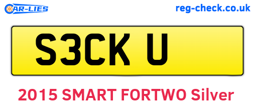 S3CKU are the vehicle registration plates.