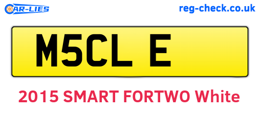 M5CLE are the vehicle registration plates.