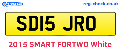 SD15JRO are the vehicle registration plates.