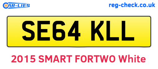 SE64KLL are the vehicle registration plates.