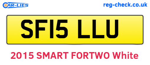 SF15LLU are the vehicle registration plates.