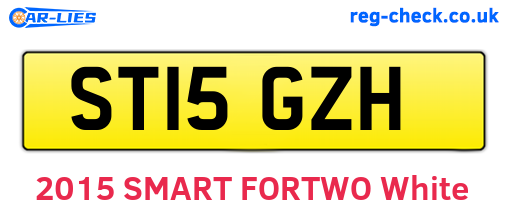 ST15GZH are the vehicle registration plates.
