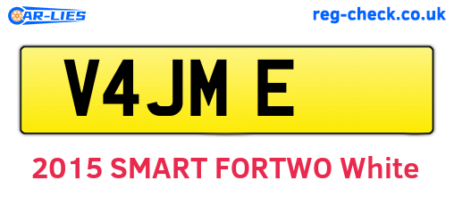 V4JME are the vehicle registration plates.