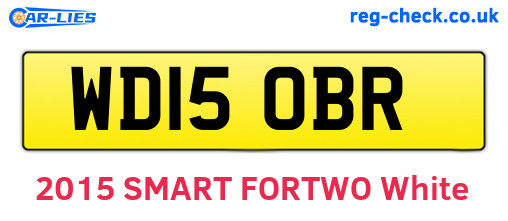 WD15OBR are the vehicle registration plates.