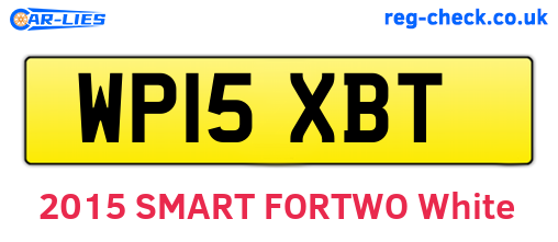 WP15XBT are the vehicle registration plates.