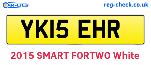 YK15EHR are the vehicle registration plates.