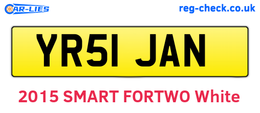YR51JAN are the vehicle registration plates.