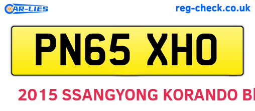PN65XHO are the vehicle registration plates.