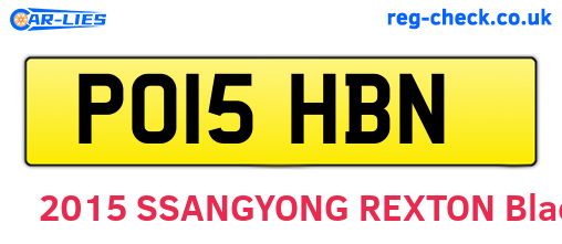 PO15HBN are the vehicle registration plates.