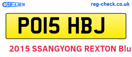 PO15HBJ are the vehicle registration plates.