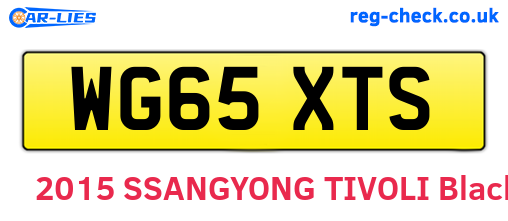 WG65XTS are the vehicle registration plates.