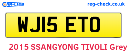 WJ15ETO are the vehicle registration plates.