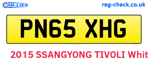 PN65XHG are the vehicle registration plates.