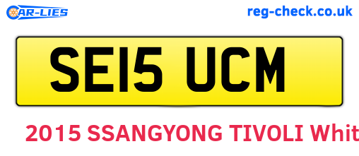 SE15UCM are the vehicle registration plates.