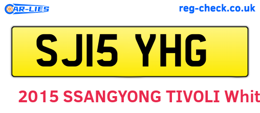 SJ15YHG are the vehicle registration plates.