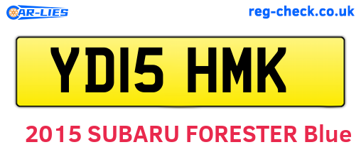 YD15HMK are the vehicle registration plates.