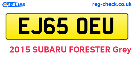 EJ65OEU are the vehicle registration plates.