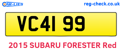 VC4199 are the vehicle registration plates.