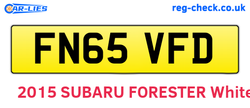 FN65VFD are the vehicle registration plates.