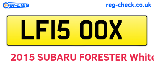 LF15OOX are the vehicle registration plates.