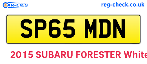 SP65MDN are the vehicle registration plates.
