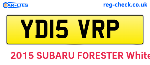YD15VRP are the vehicle registration plates.