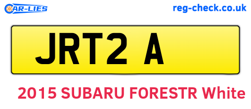 JRT2A are the vehicle registration plates.