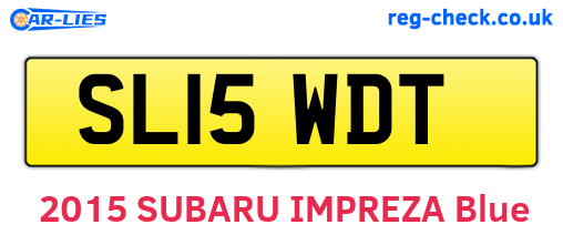 SL15WDT are the vehicle registration plates.