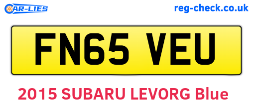 FN65VEU are the vehicle registration plates.