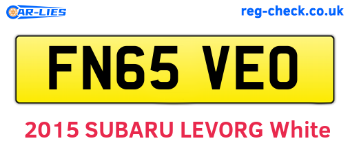 FN65VEO are the vehicle registration plates.