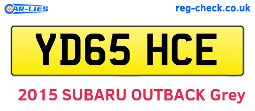 YD65HCE are the vehicle registration plates.