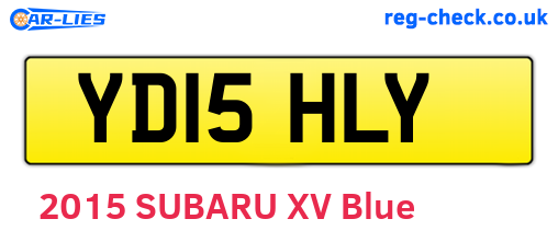 YD15HLY are the vehicle registration plates.