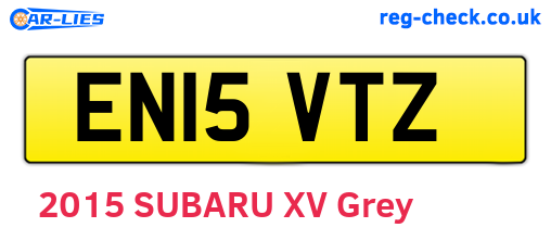 EN15VTZ are the vehicle registration plates.