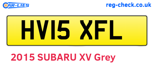 HV15XFL are the vehicle registration plates.