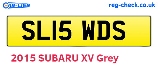 SL15WDS are the vehicle registration plates.