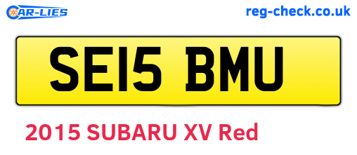 SE15BMU are the vehicle registration plates.
