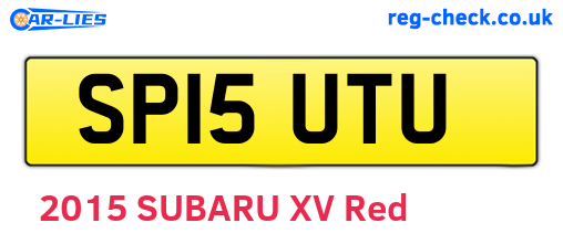 SP15UTU are the vehicle registration plates.