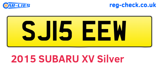 SJ15EEW are the vehicle registration plates.