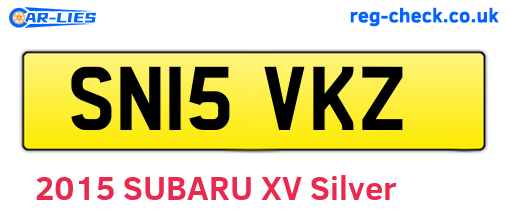 SN15VKZ are the vehicle registration plates.