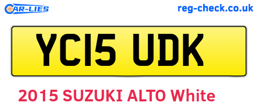 YC15UDK are the vehicle registration plates.