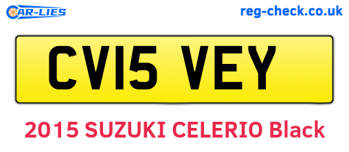 CV15VEY are the vehicle registration plates.