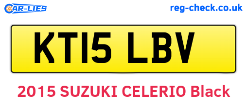 KT15LBV are the vehicle registration plates.