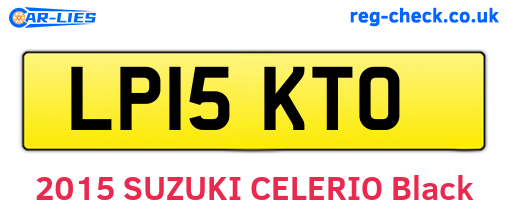 LP15KTO are the vehicle registration plates.