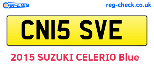 CN15SVE are the vehicle registration plates.
