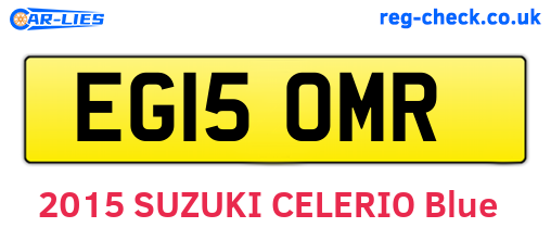 EG15OMR are the vehicle registration plates.