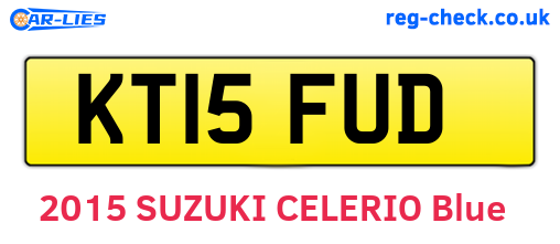 KT15FUD are the vehicle registration plates.