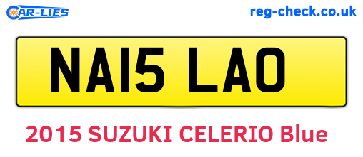 NA15LAO are the vehicle registration plates.